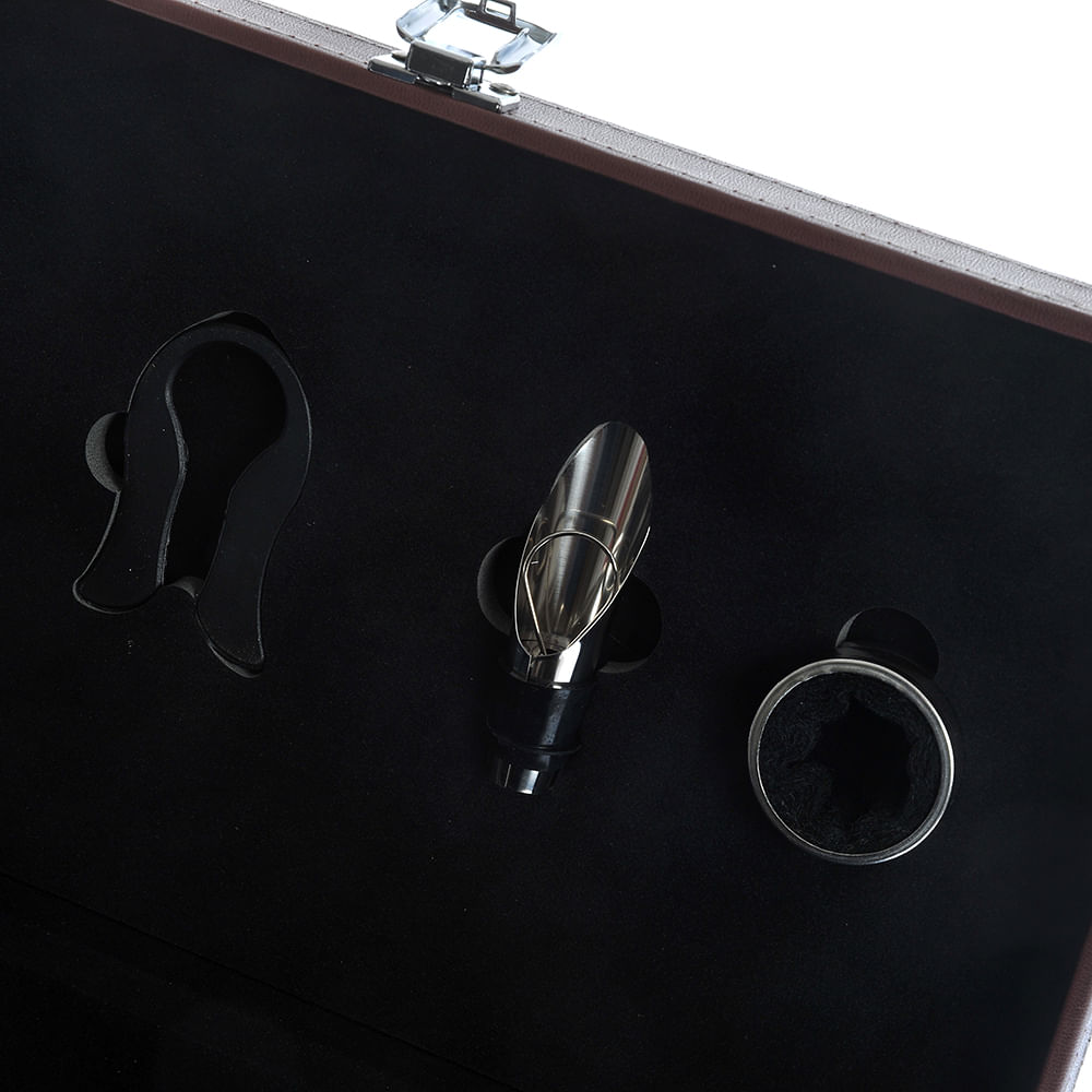 Cutie pentru sticla de vin cu accesorii - 4 | YEO
