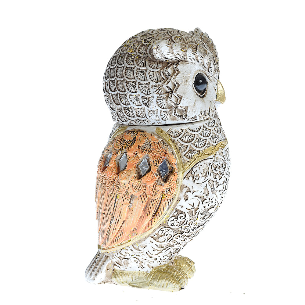 Statueta bufnita aurie 13.5 cm - 3 | YEO