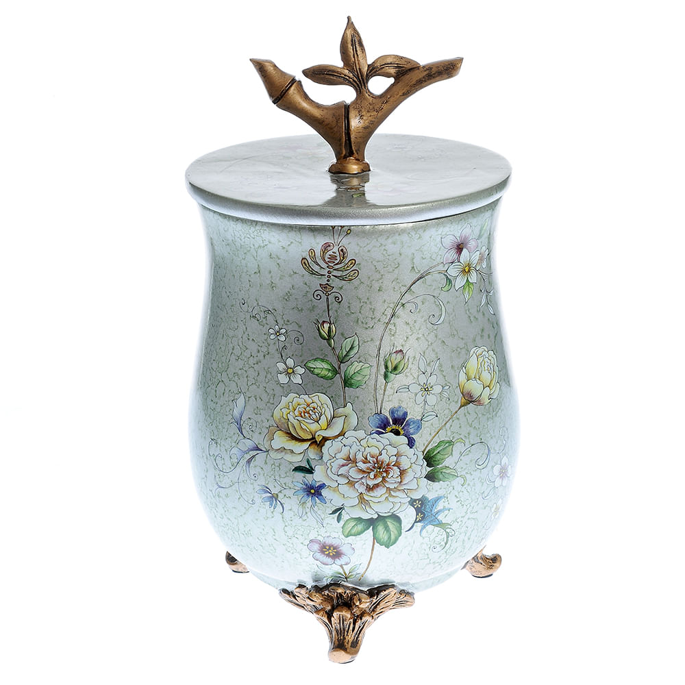 Urna decorativa imprimeu flori0