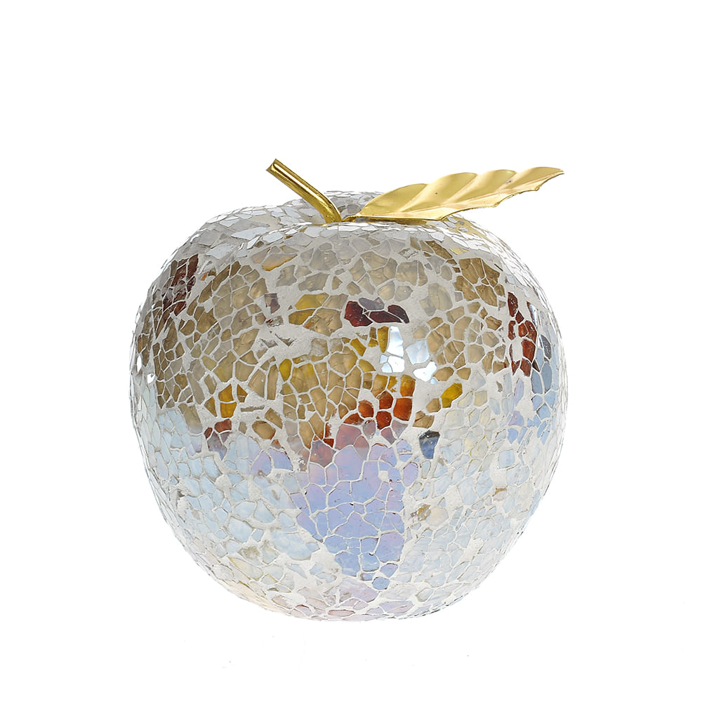 Decoratiune mar mozaic auriu 11 cm - 1 | YEO