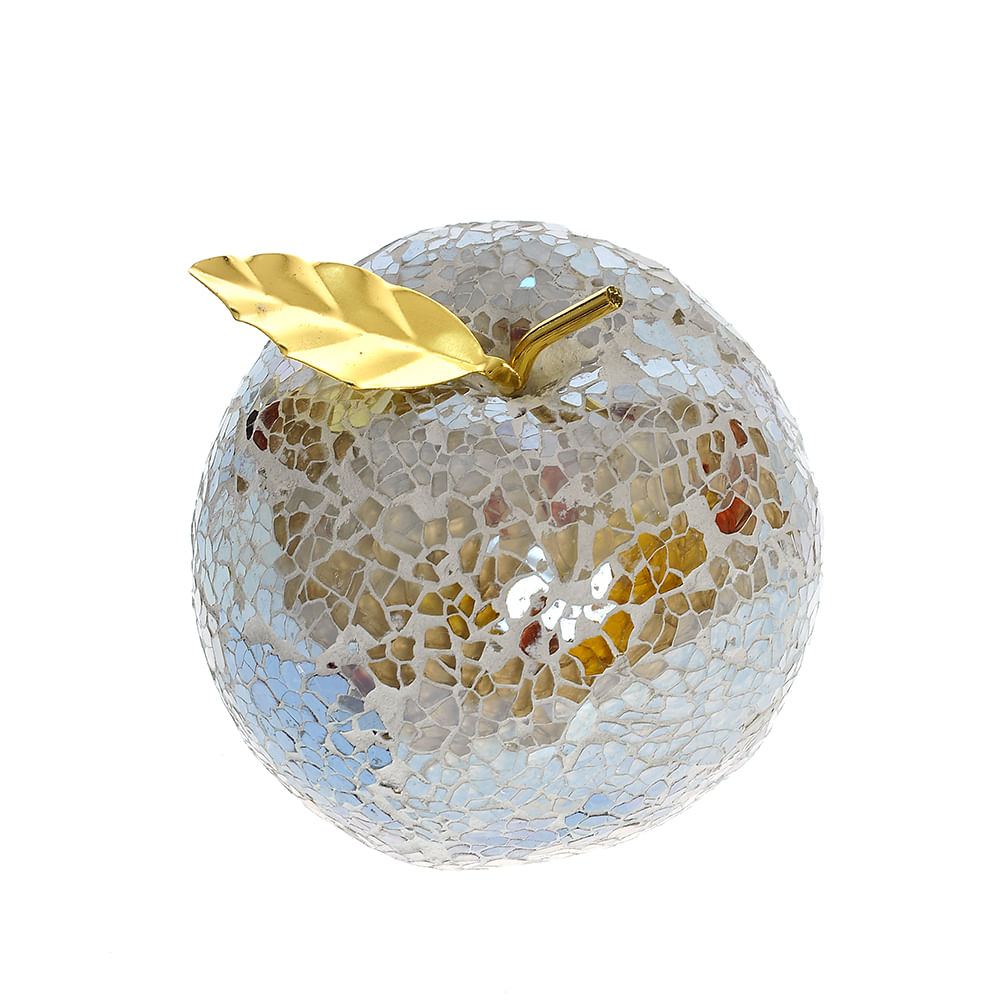 Decoratiune mar mozaic auriu 11 cm - 2 | YEO
