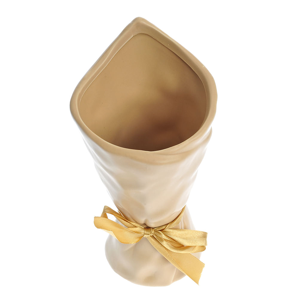 Vaza din ceramica cu fundita 20 cm - 1 | YEO