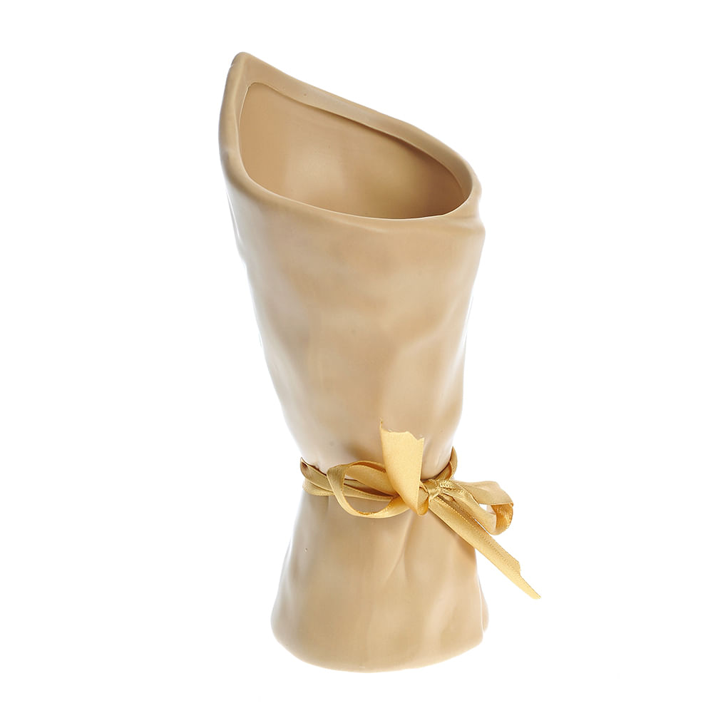 Vaza din ceramica cu fundita 20 cm - 2 | YEO