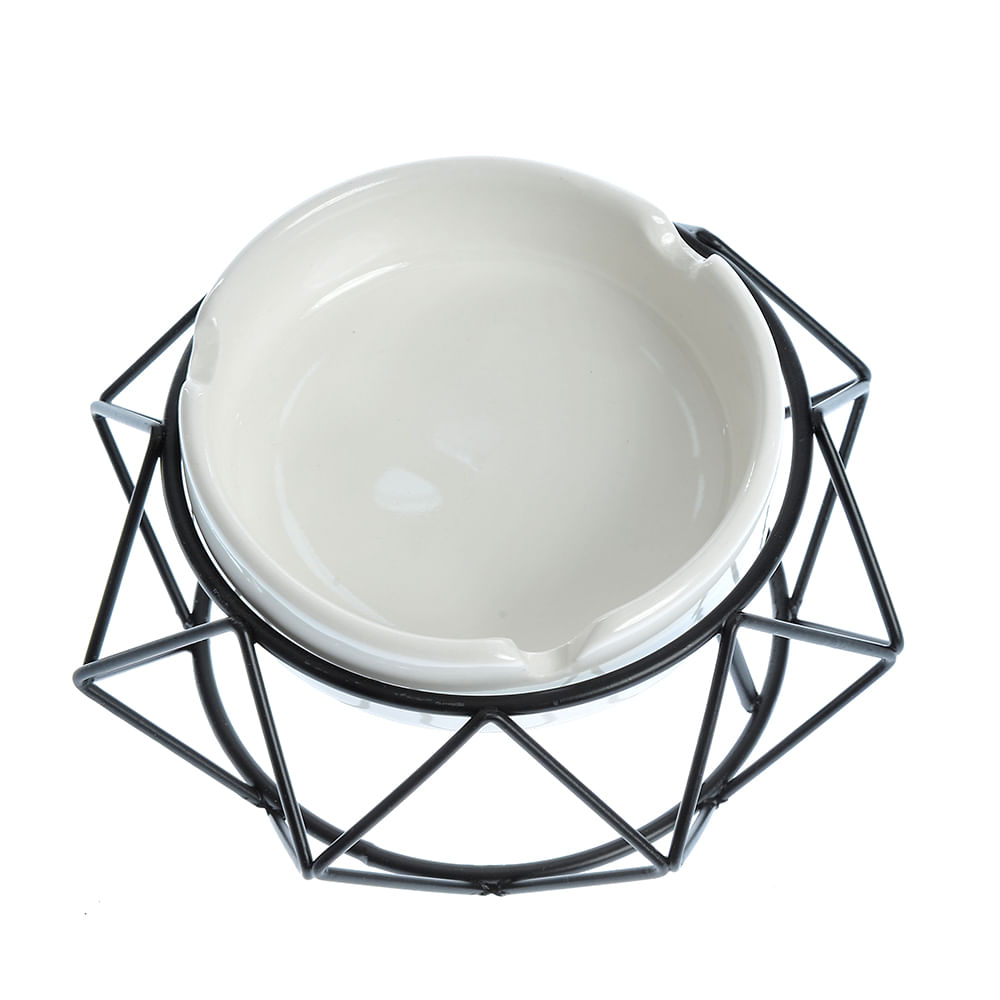 Scrumiera cu cadru metalic negru - 1 | YEO