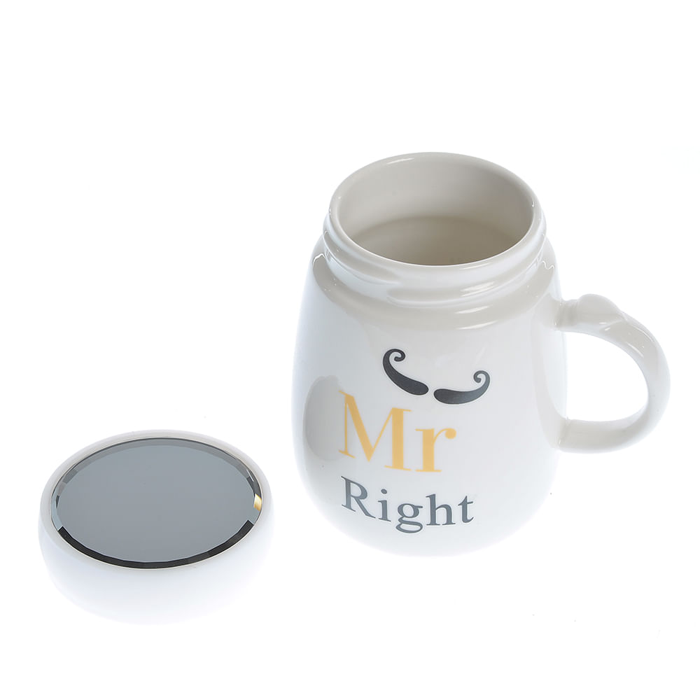 Cana din ceramica Mr. right 450 ml - 2 | YEO