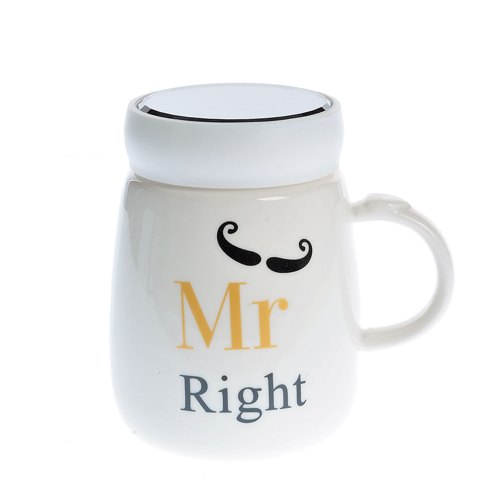 Cana din ceramica Mr. right 450 ml - 3 | YEO