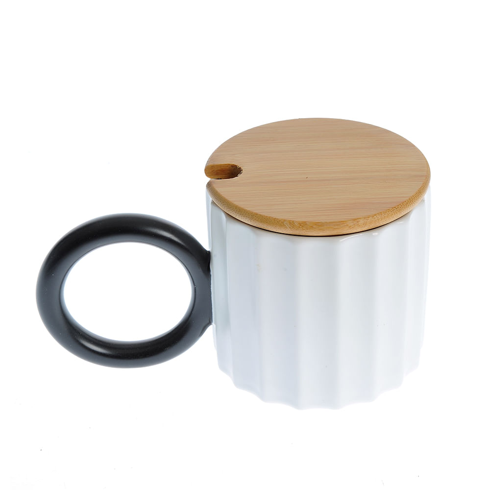 Cana alba din ceramica 320 ml - 3 | YEO