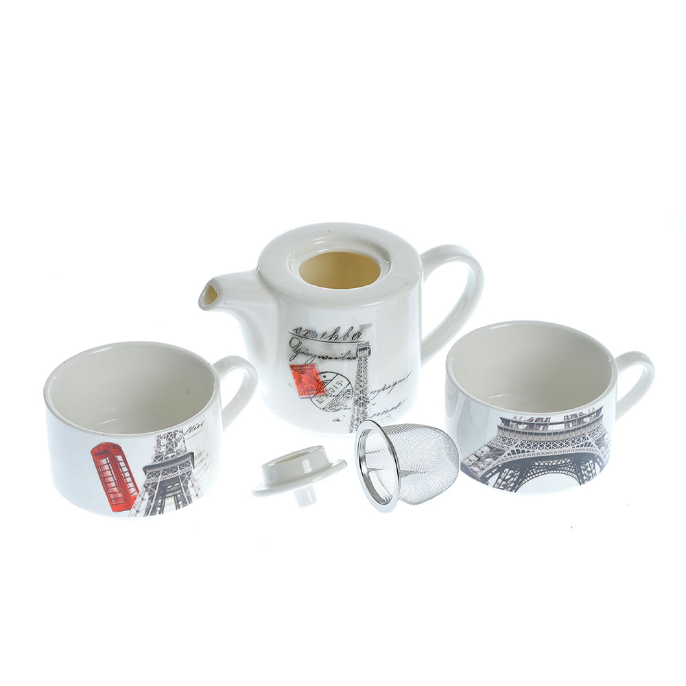 Ceainic cu 2 cesti 550 ml - 1 | YEO