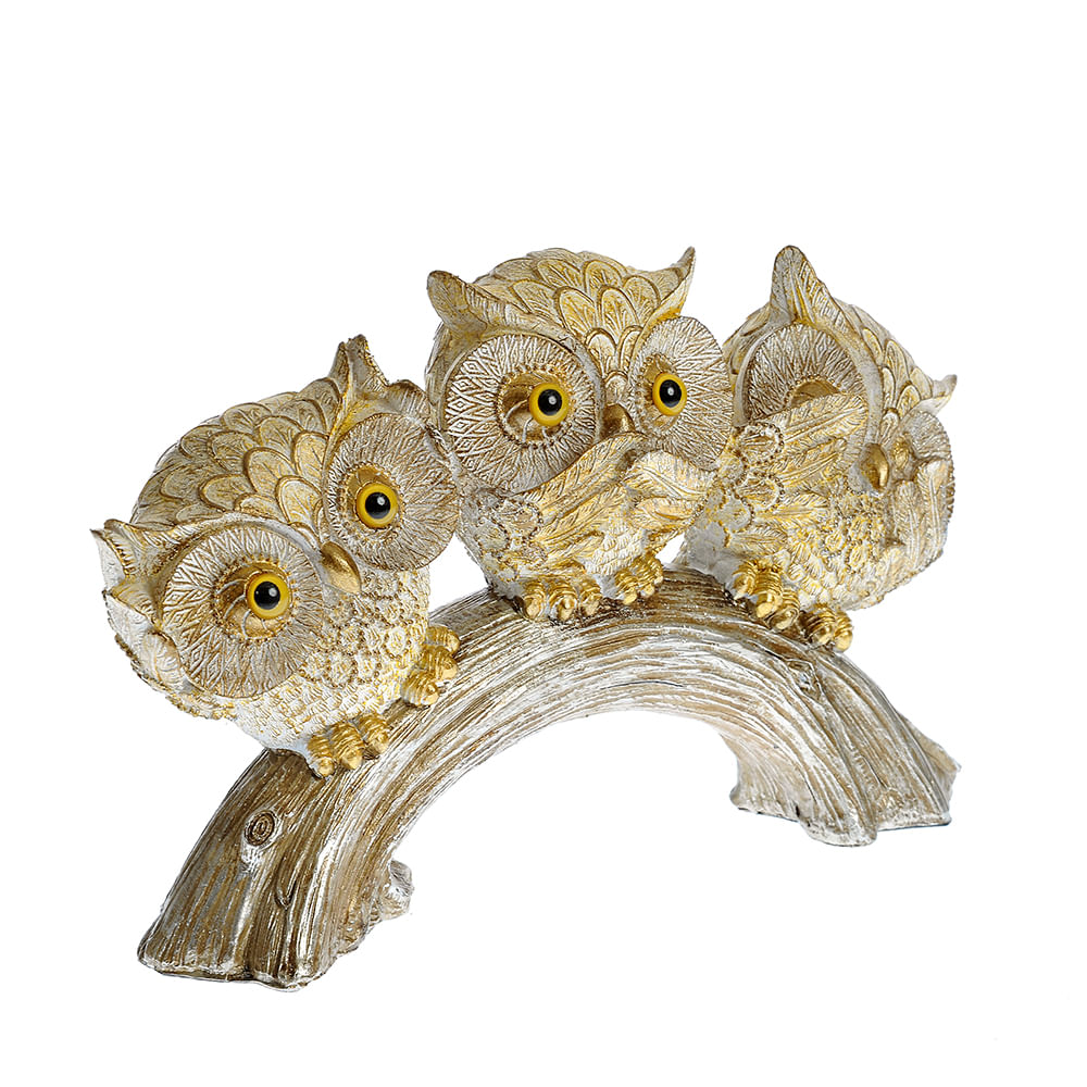 Statueta familie de bufnite 22.5  cm - 1 | YEO