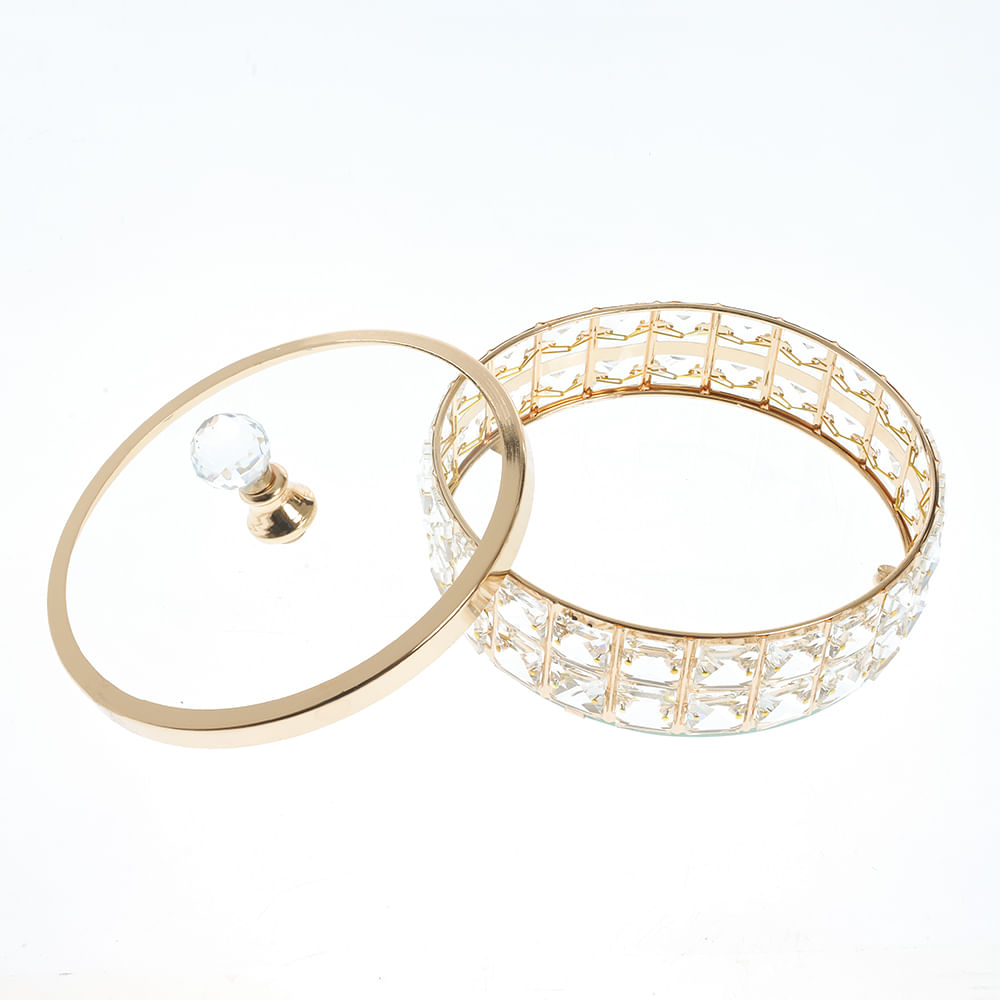 Cutie decorativa cu capac din sticla - 3 | YEO