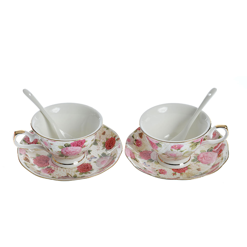 Set 2 cesti cu model floral 220 ml - 1 | YEO