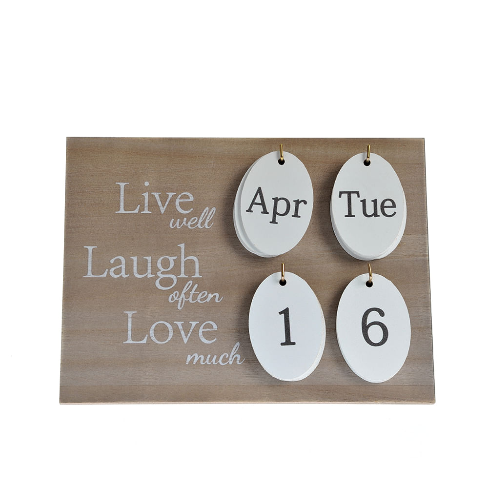 Calendar din lemn 25 cm - 2 | YEO