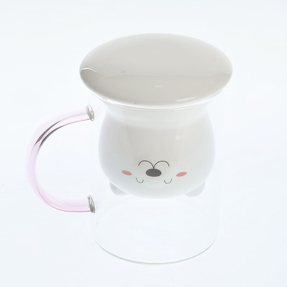 Cana din sticla cu infuzor 445 ml - 2 | YEO
