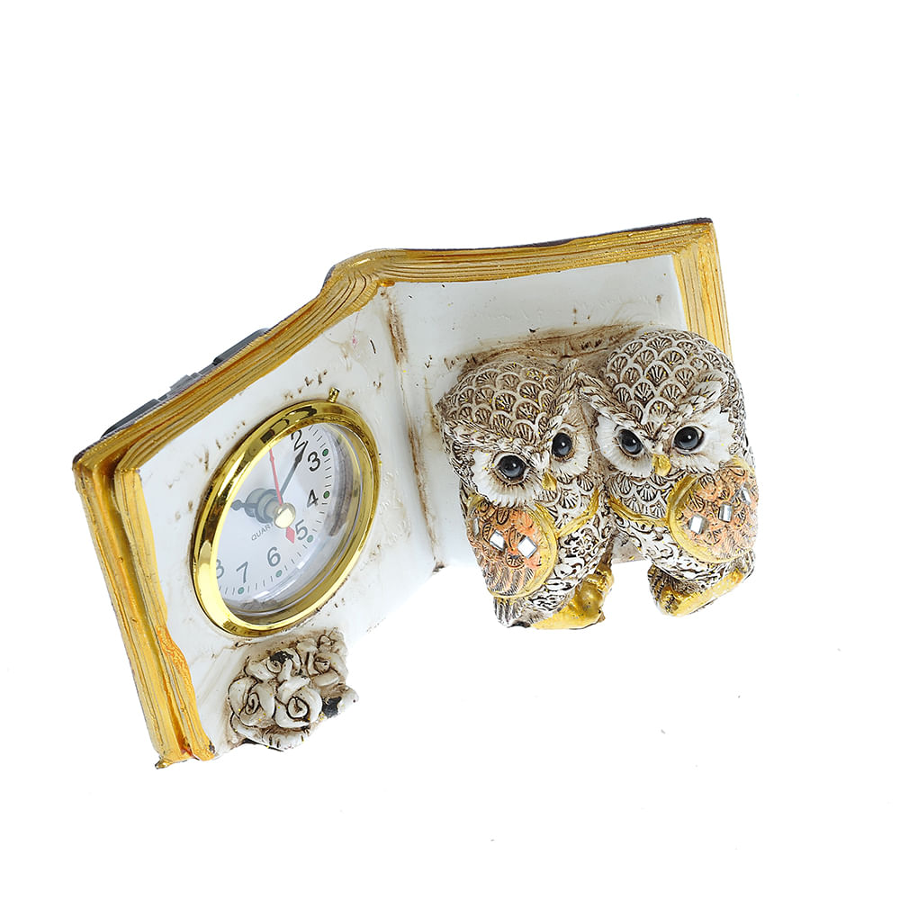 Decoratiune bufnita cu ceas 15.5 cm - 2 | YEO