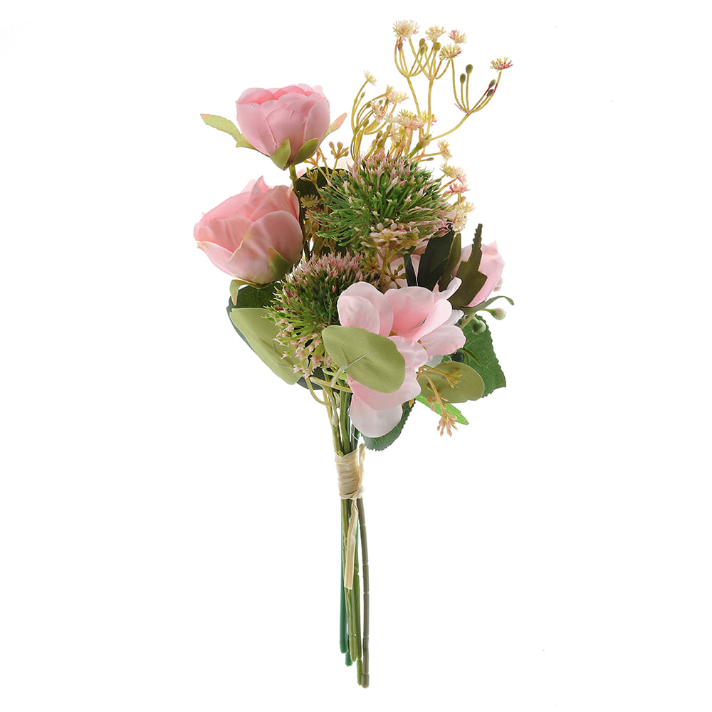 Buchet flori roz 40 cm - 1 | YEO