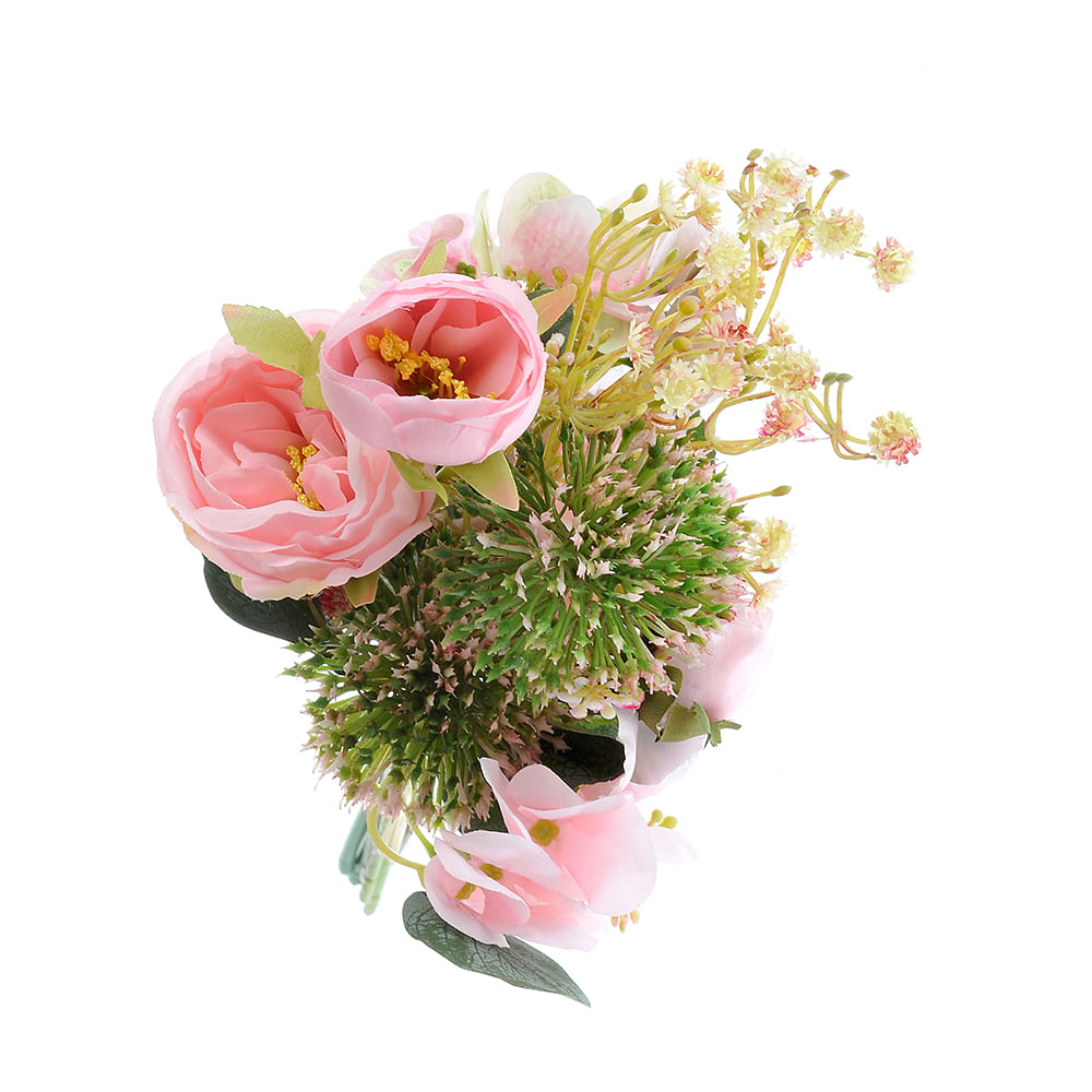 Buchet flori roz 40 cm - 3 | YEO