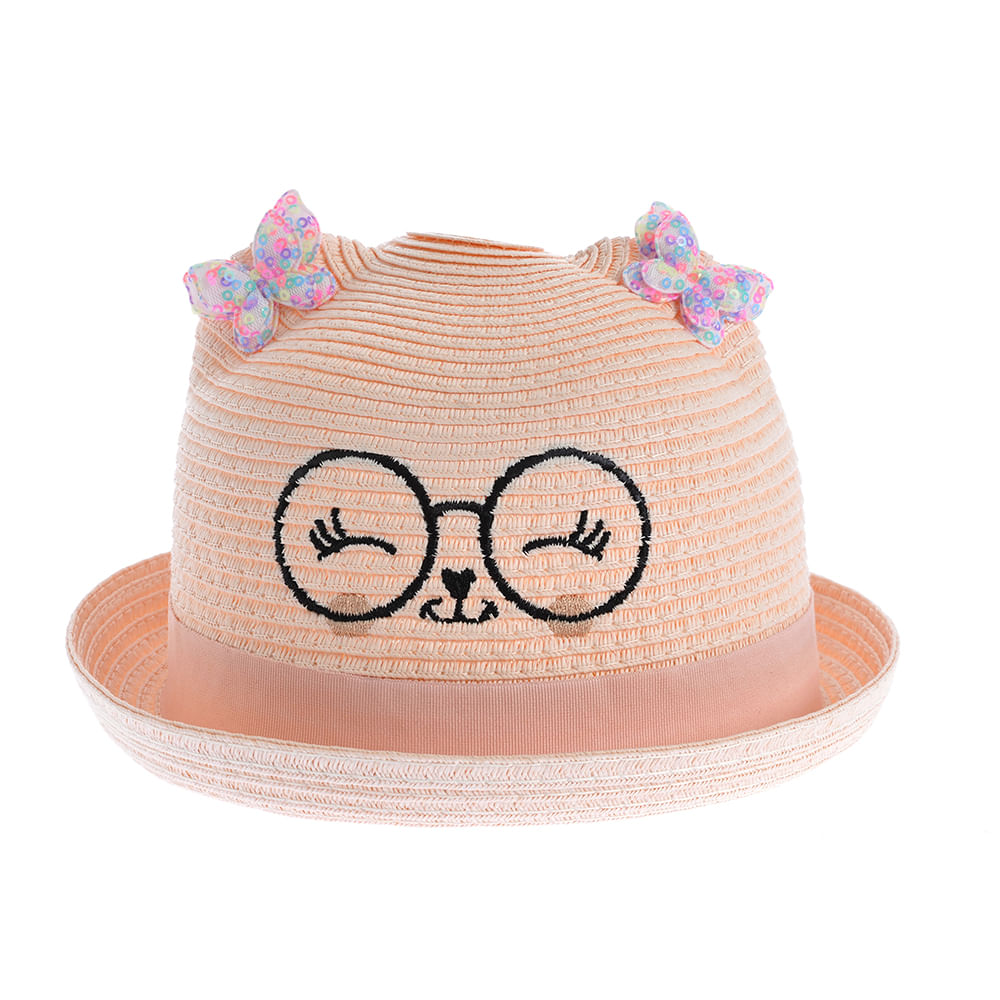 Palarie roz cu fluturi - 3 | YEO