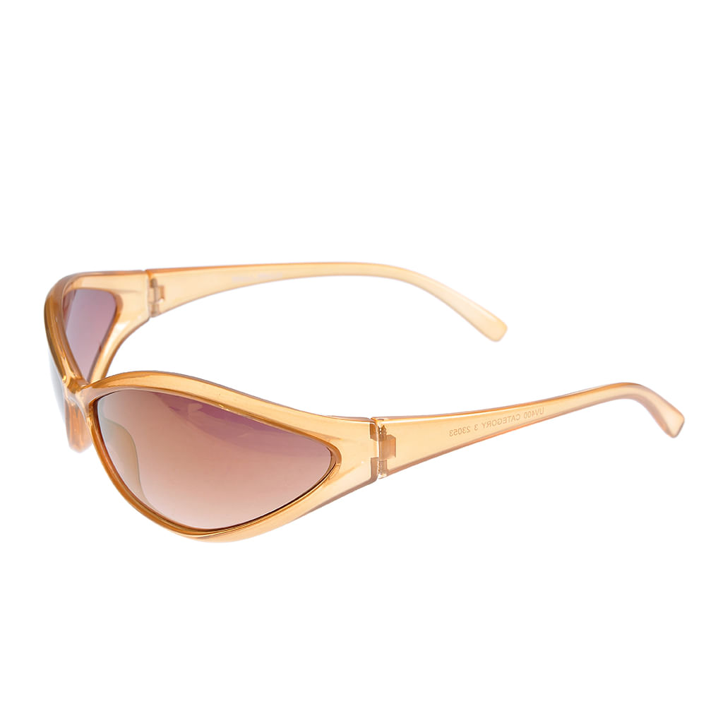 Ochelari de soare maro cu forma alungita - 1 | YEO