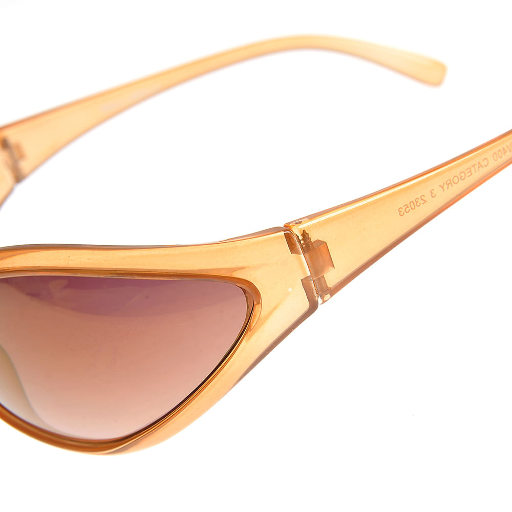 Ochelari de soare maro cu forma alungita - 2 | YEO