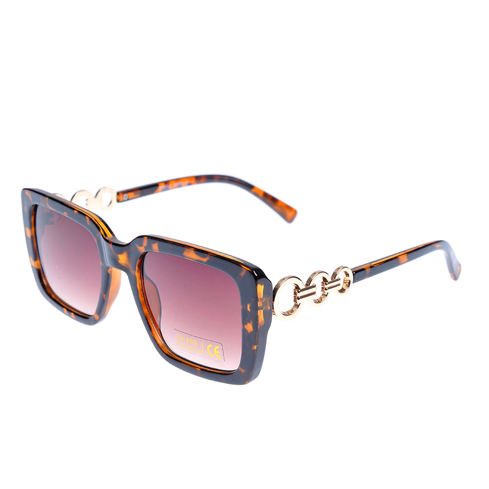 Ochelari de soare animal print cu lentile rosii UV 400 - 1 | YEO