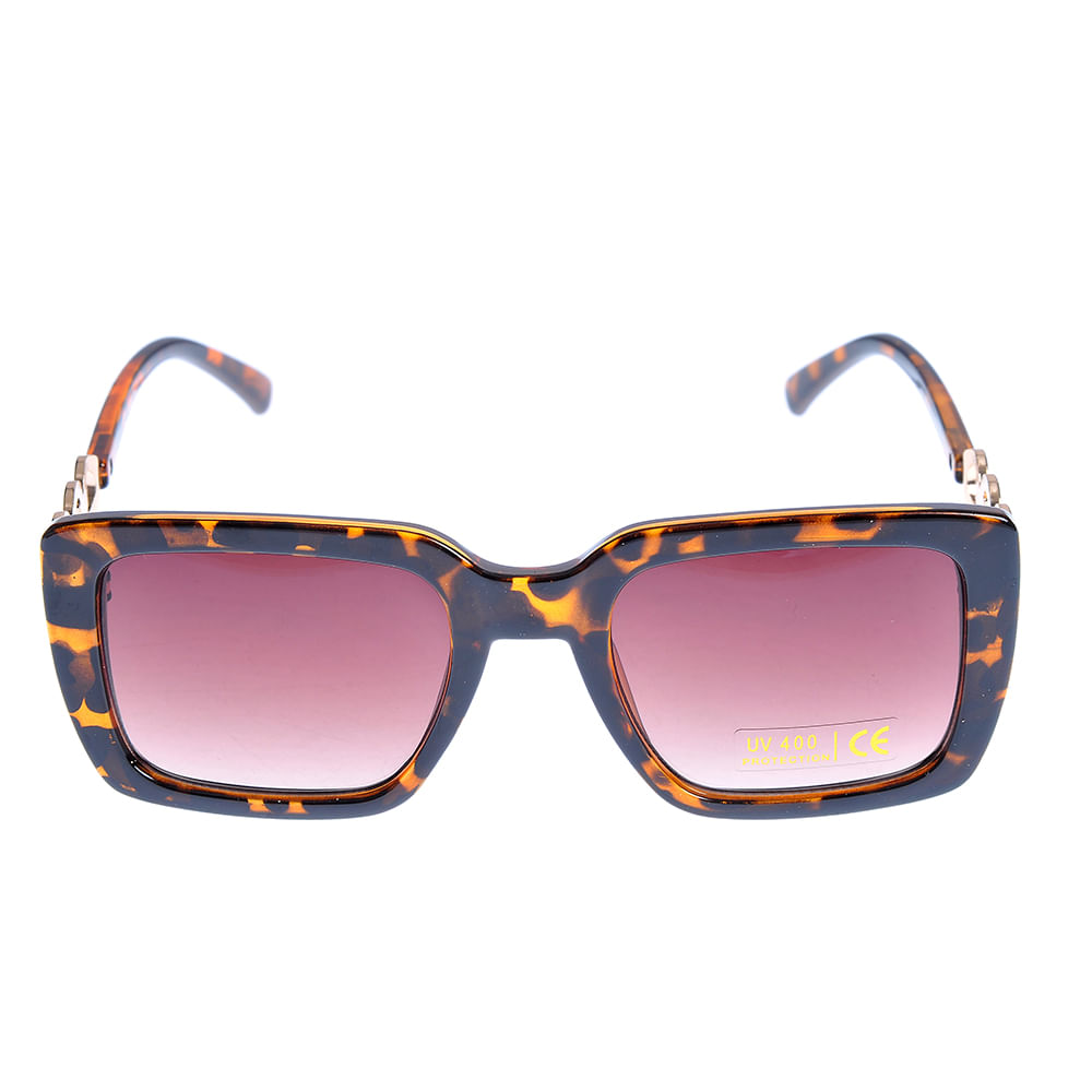Ochelari de soare animal print cu lentile rosii UV 400 - 3 | YEO