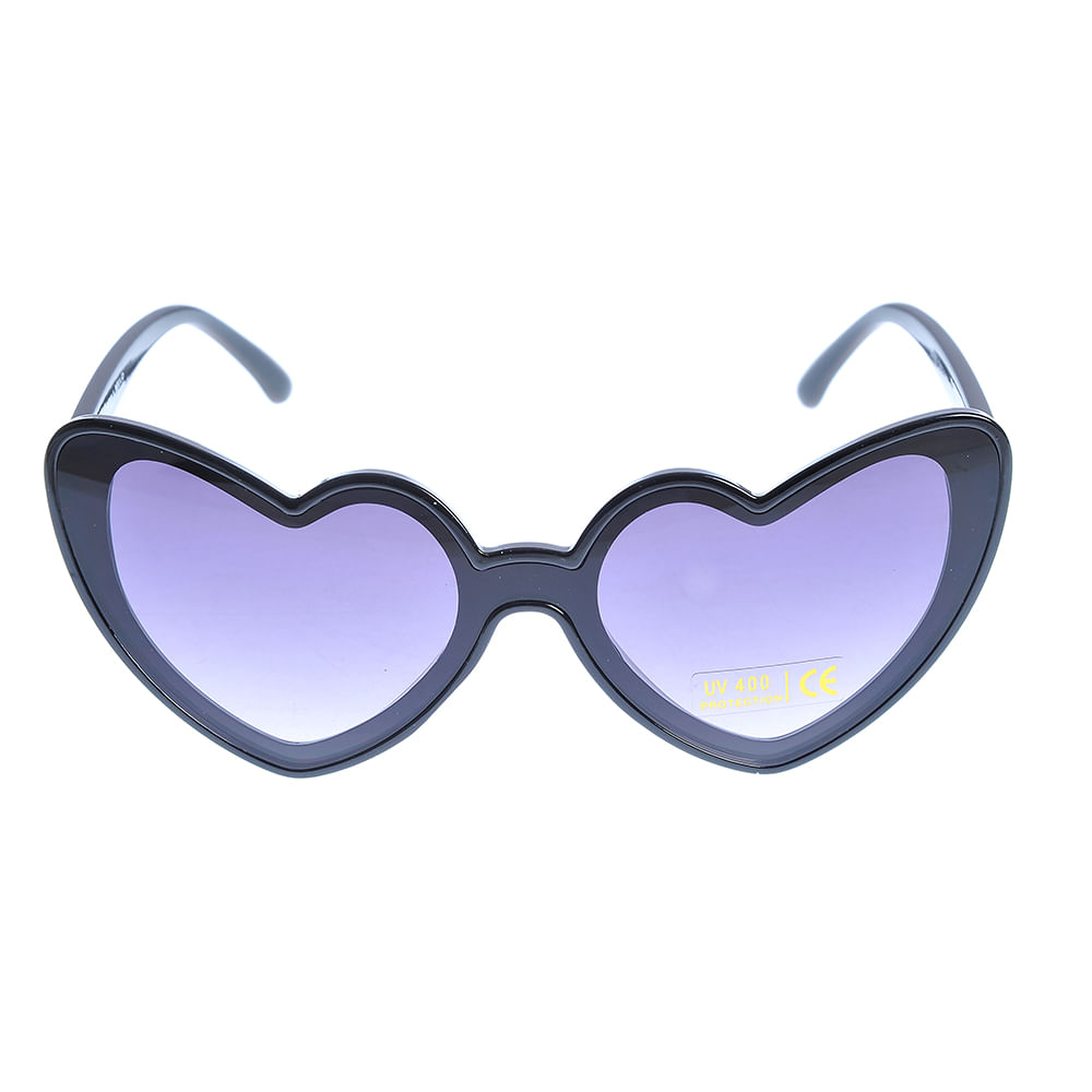 Ochelari de soare negri forma inima - 3 | YEO
