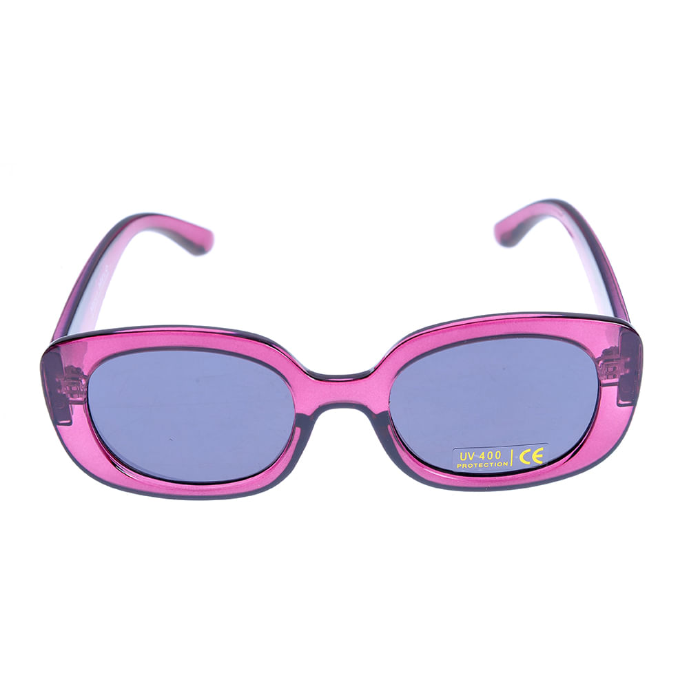 Ochelari de soare roz cu lentile mov - 3 | YEO