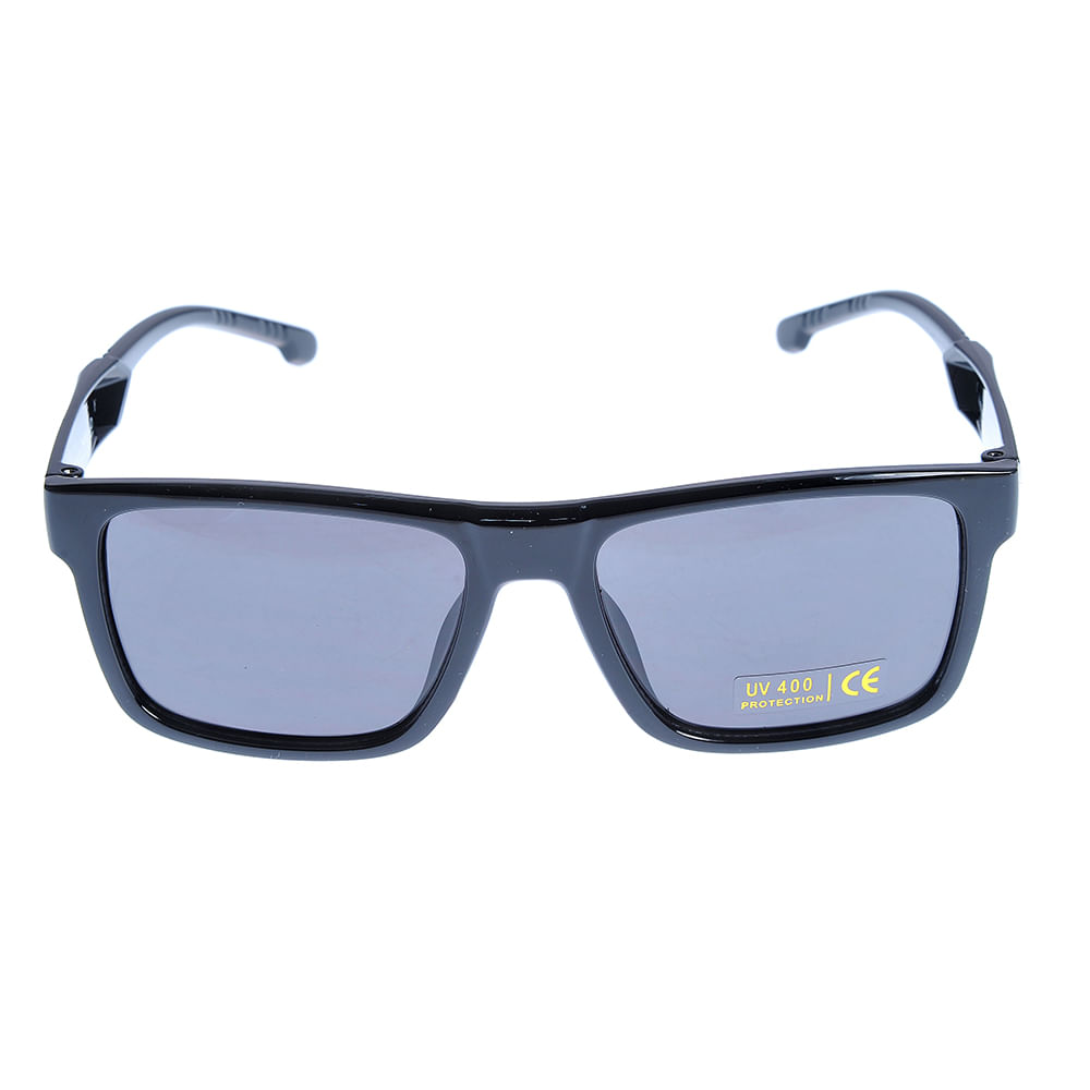 Ochelari de soare negri cu lentile patrate si protectie UV 400 - 3 | YEO