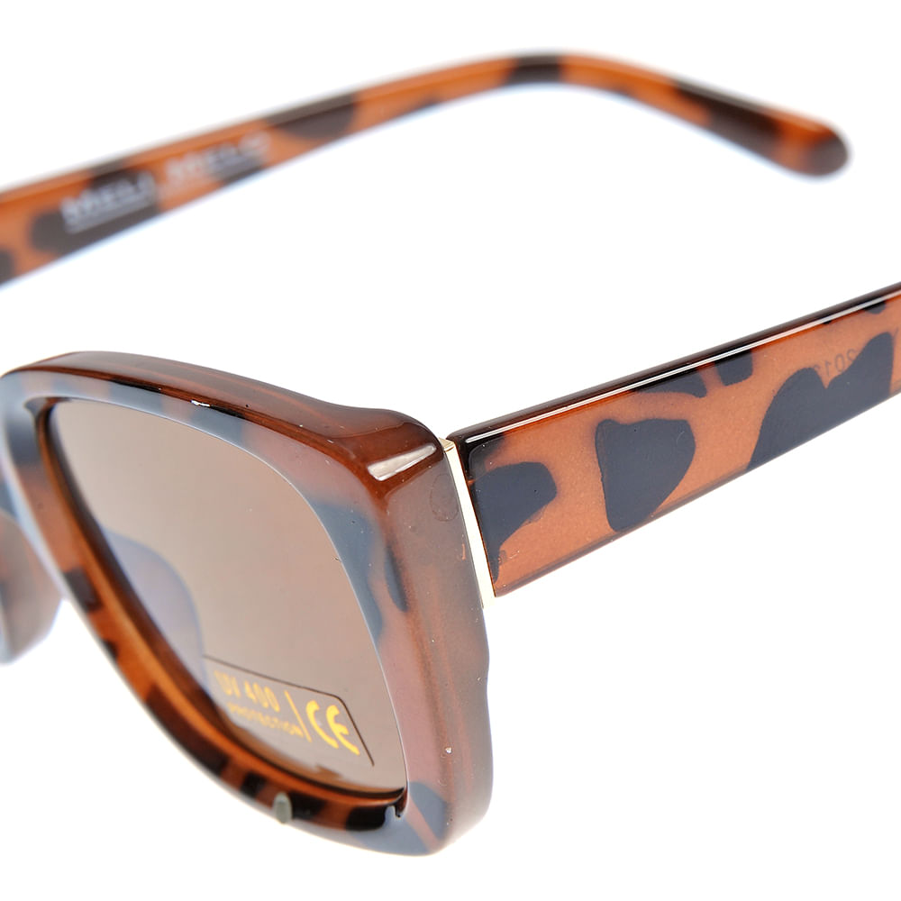Ochelari de soare cu rama animal print - 2 | YEO