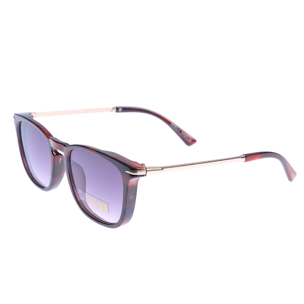 Ochelari de soare maro cu lentile mov - 1 | YEO