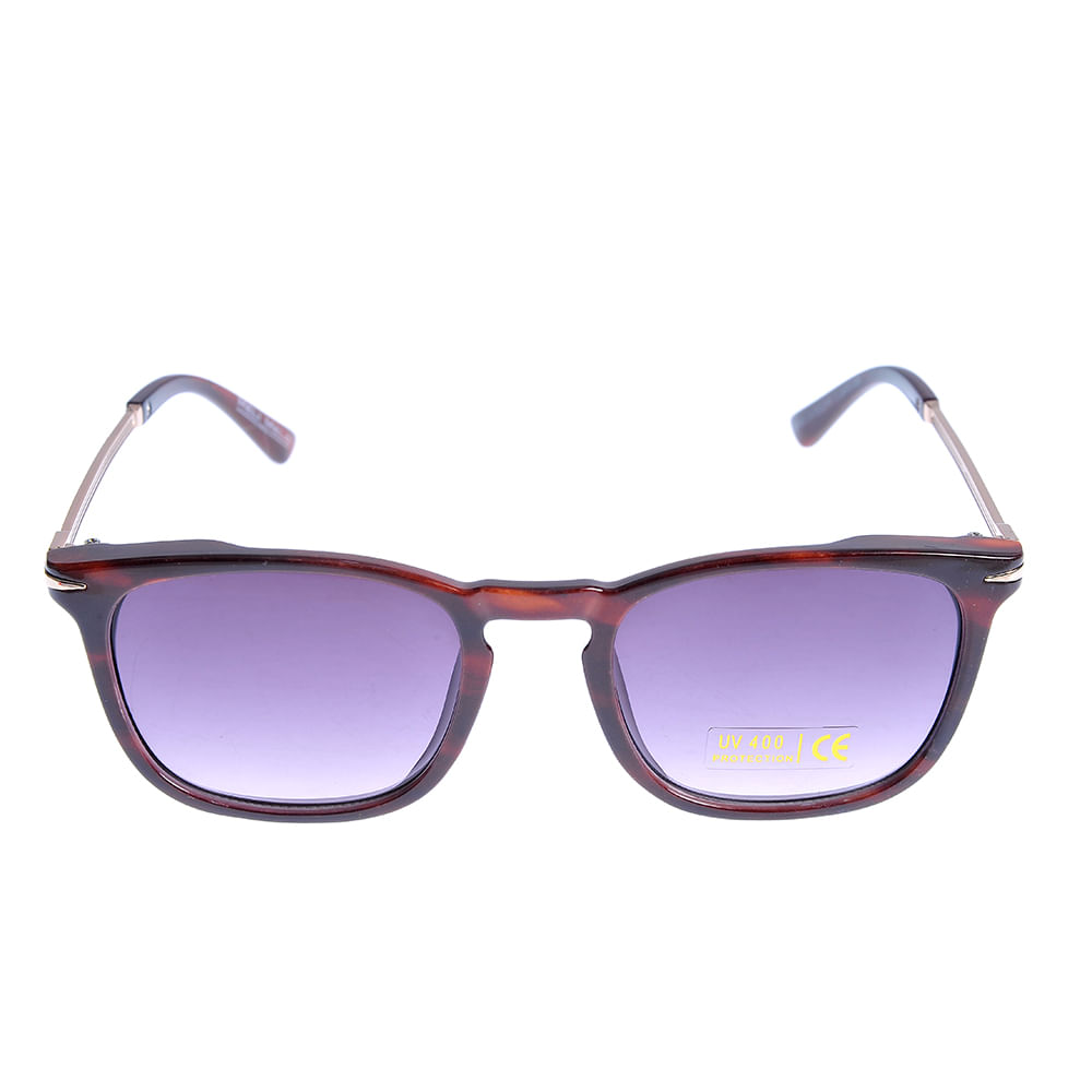 Ochelari de soare maro cu lentile mov - 3 | YEO