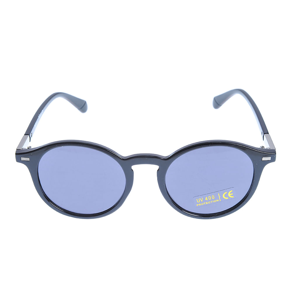 Ochelari de soare negri cu lentile rotunjite - 3 | YEO