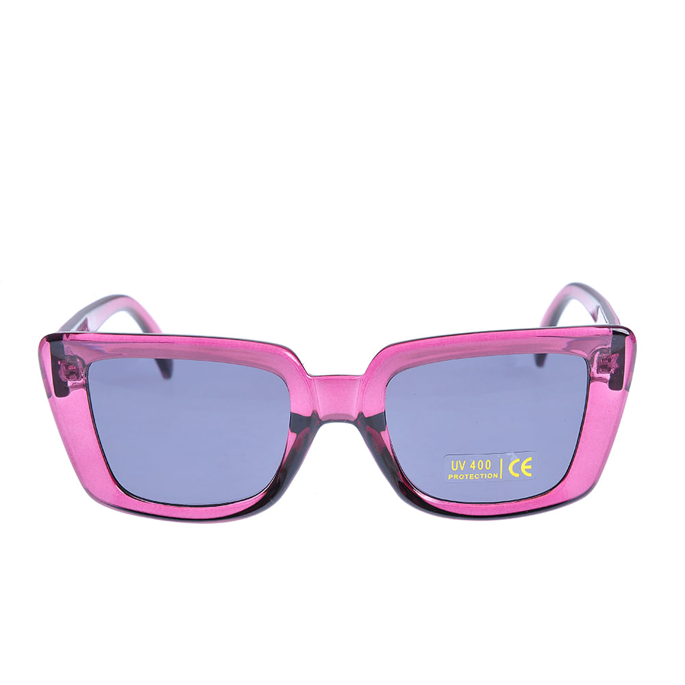 Ochelari de soare roz cu lentile negre UV 400