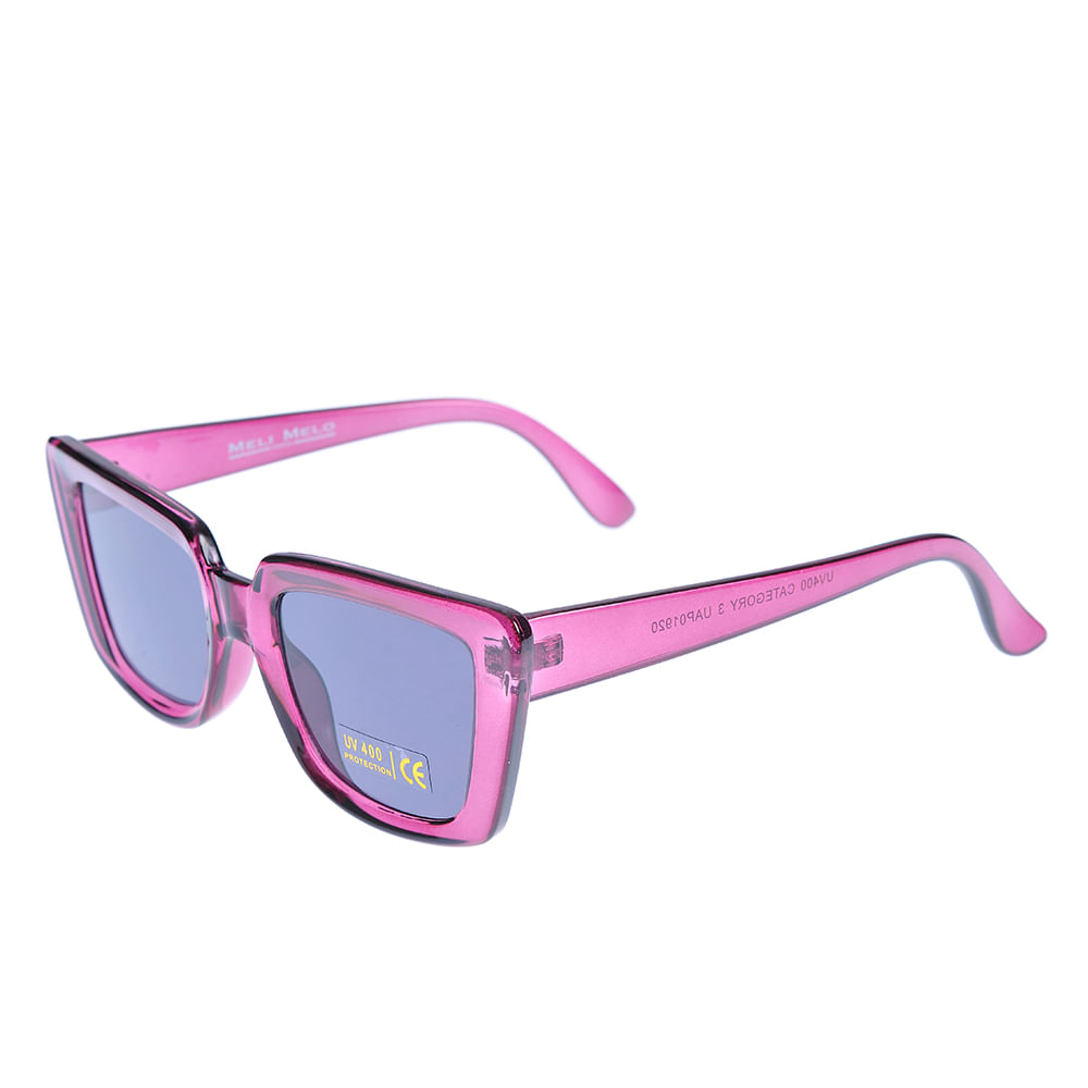 Ochelari de soare roz cu lentile negre UV 400 - 1 | YEO