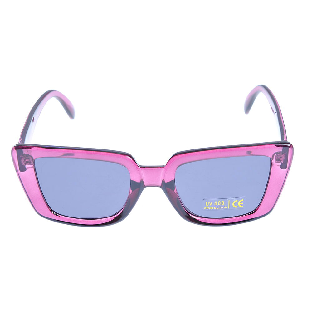 Ochelari de soare roz cu lentile negre UV 400 - 3 | YEO