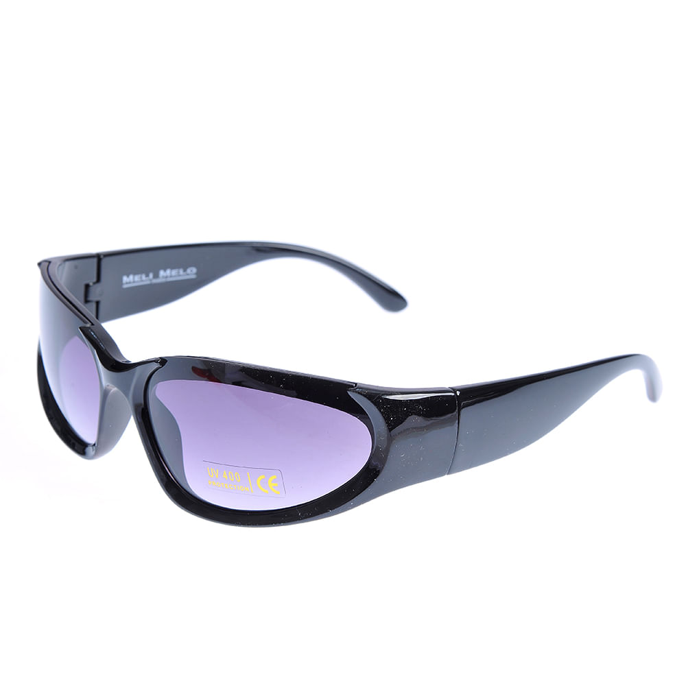 Ochelari de soare negri cu lentile mov - 1 | YEO