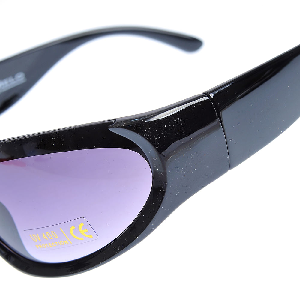Ochelari de soare negri cu lentile mov - 2 | YEO