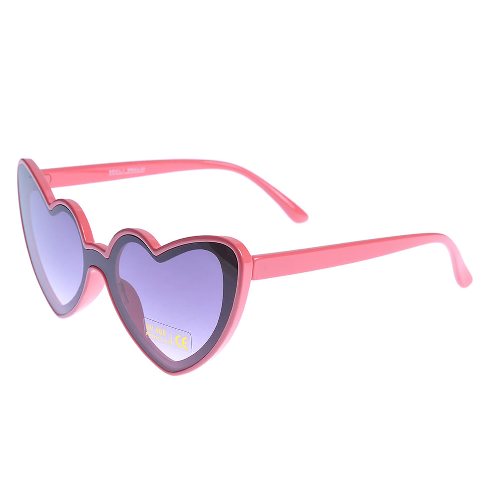 Ochelari de soare inimi rosii si lentile cu protectie UV 400 - 1 | YEO