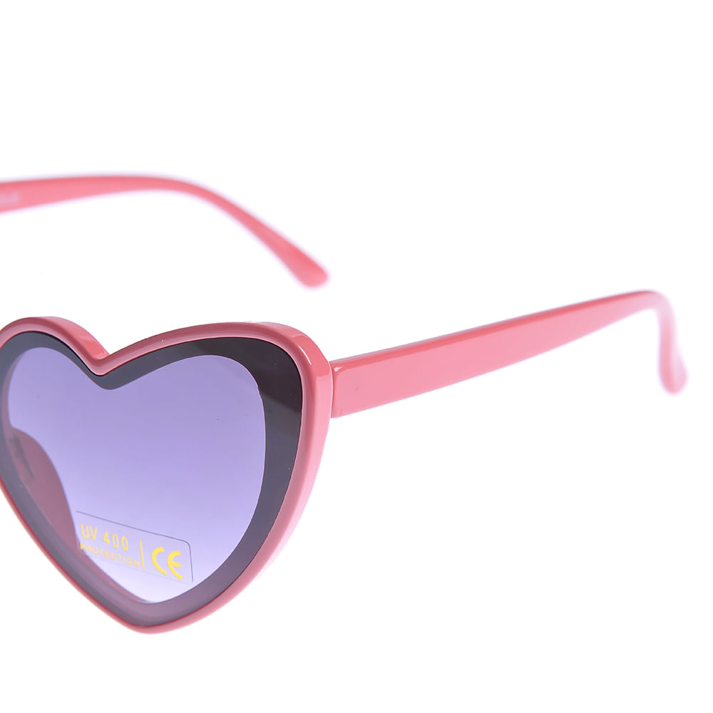 Ochelari de soare inimi rosii si lentile cu protectie UV 400 - 2 | YEO
