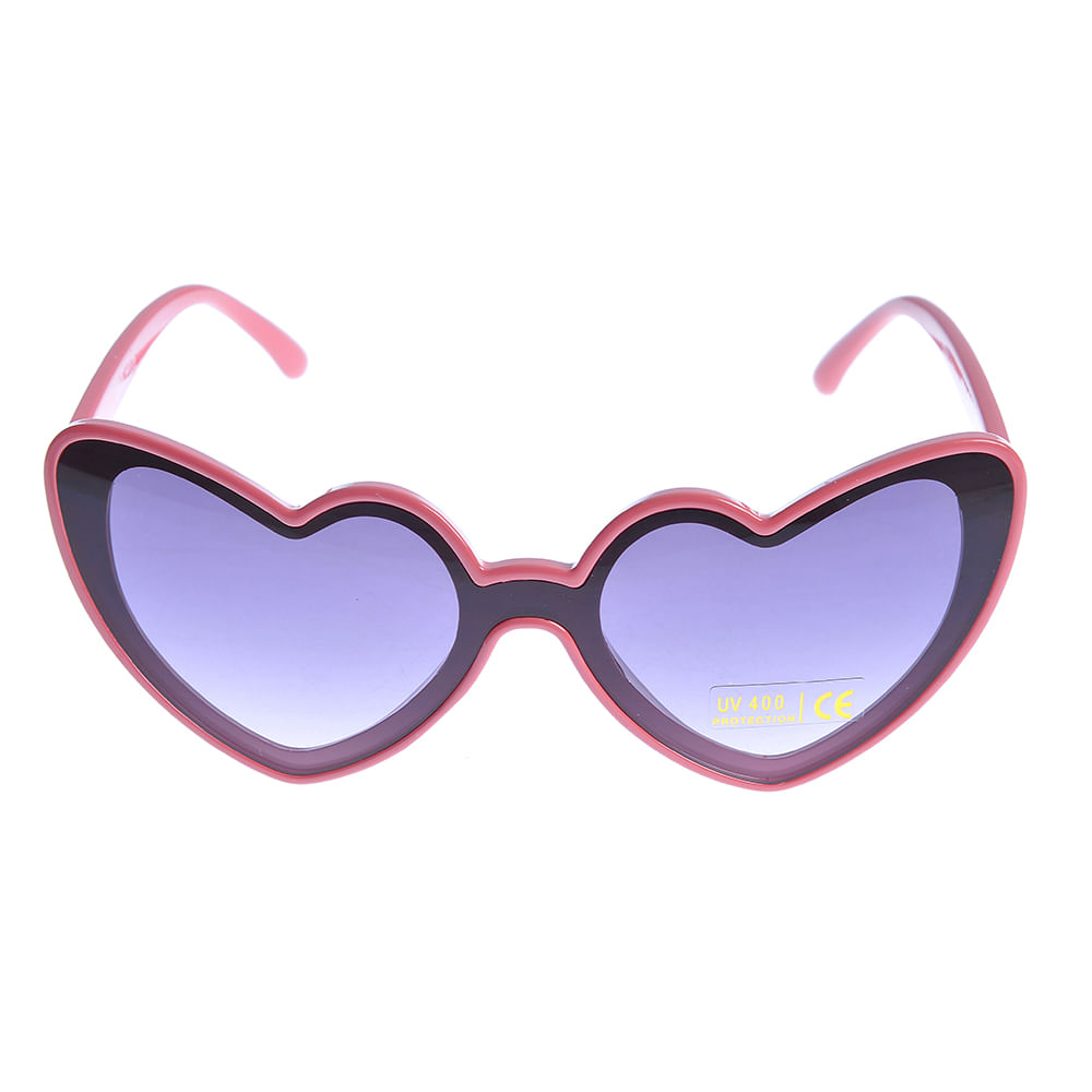 Ochelari de soare inimi rosii si lentile cu protectie UV 400 - 3 | YEO