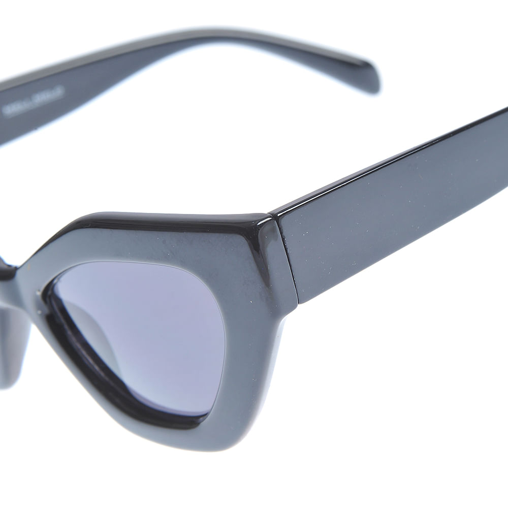 Ochelari de soare negri stil cat eye si protectie UV 400 - 2 | YEO