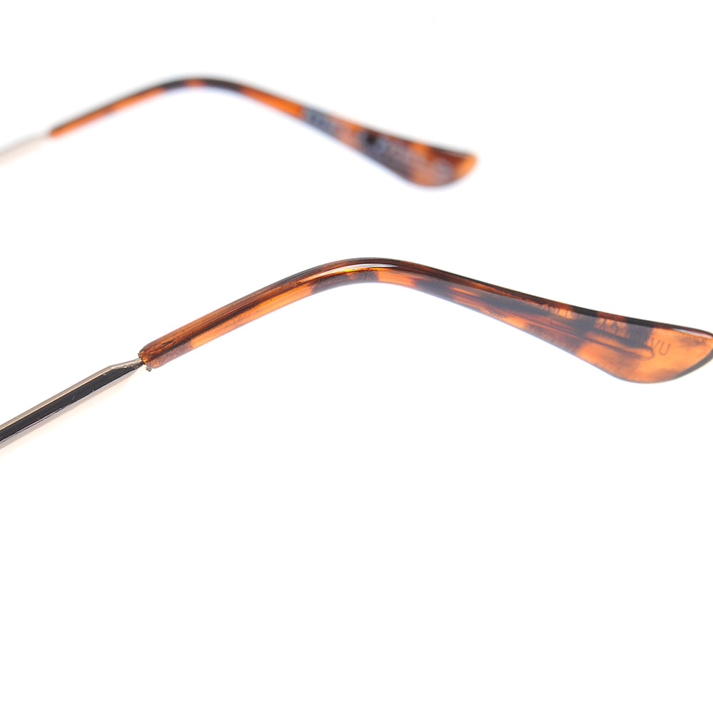 Ochelari de soare cu rama aurie si lentile  albastre UV 400 - 2 | YEO