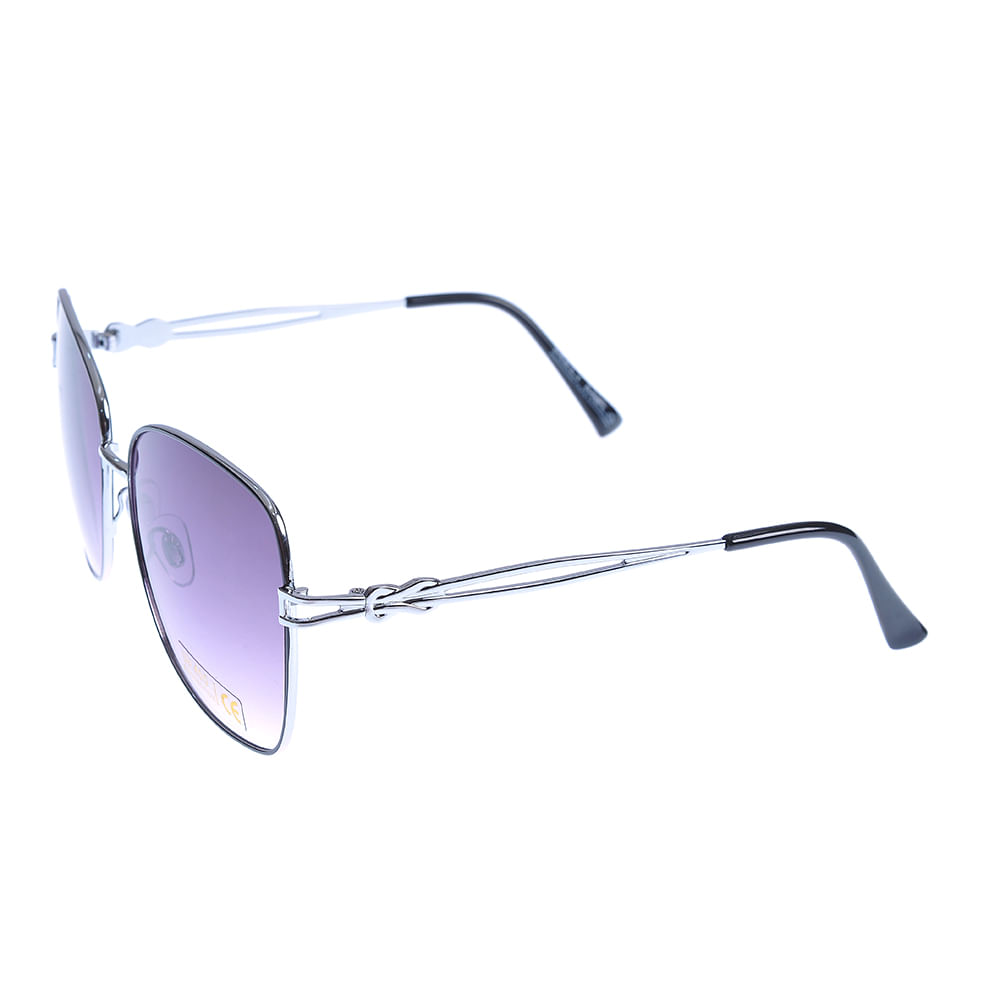 Ochelari de soare cu brate argintii si protectie UV 400 - 1 | YEO