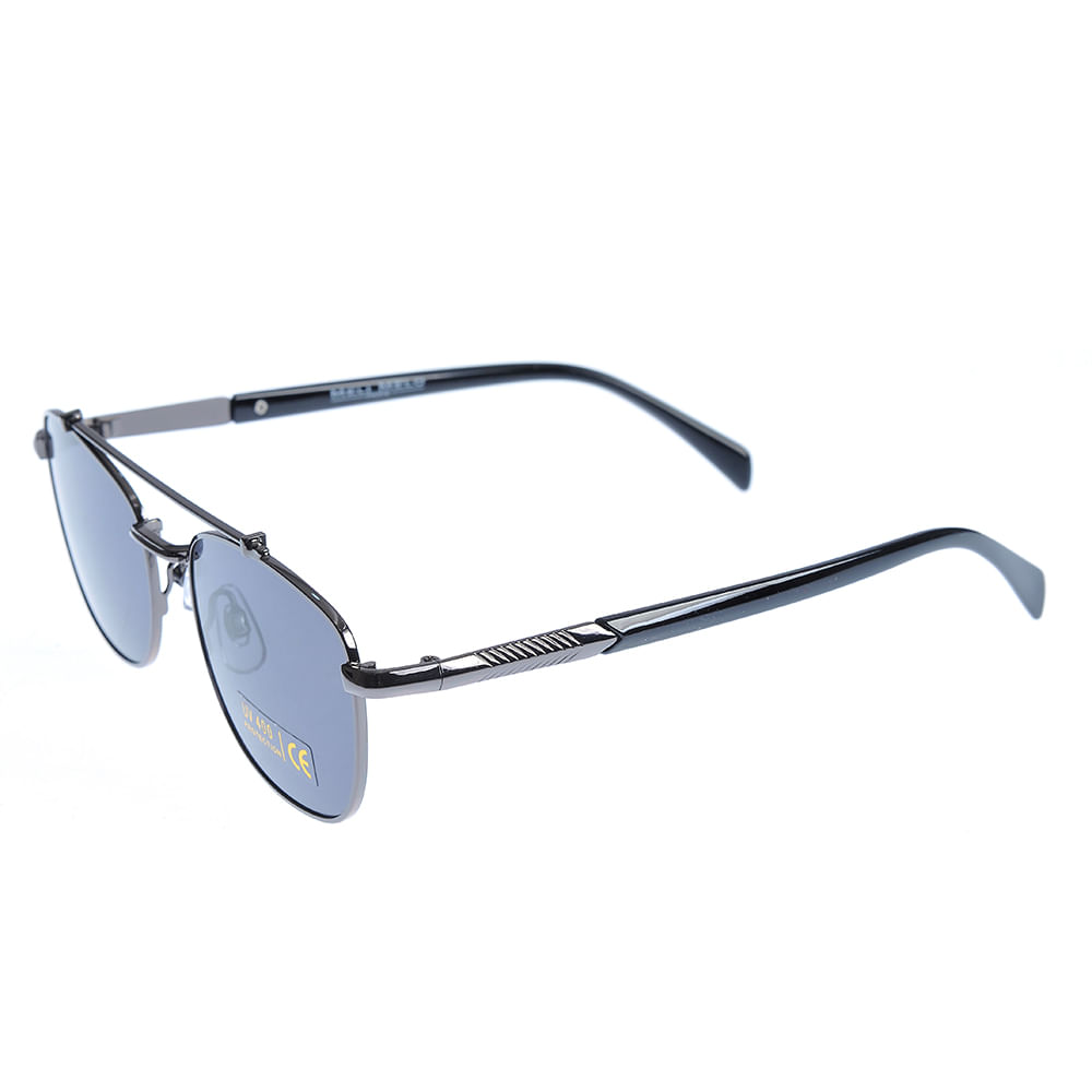 Ochelari de soare negri cu lentile rotunde - 1 | YEO
