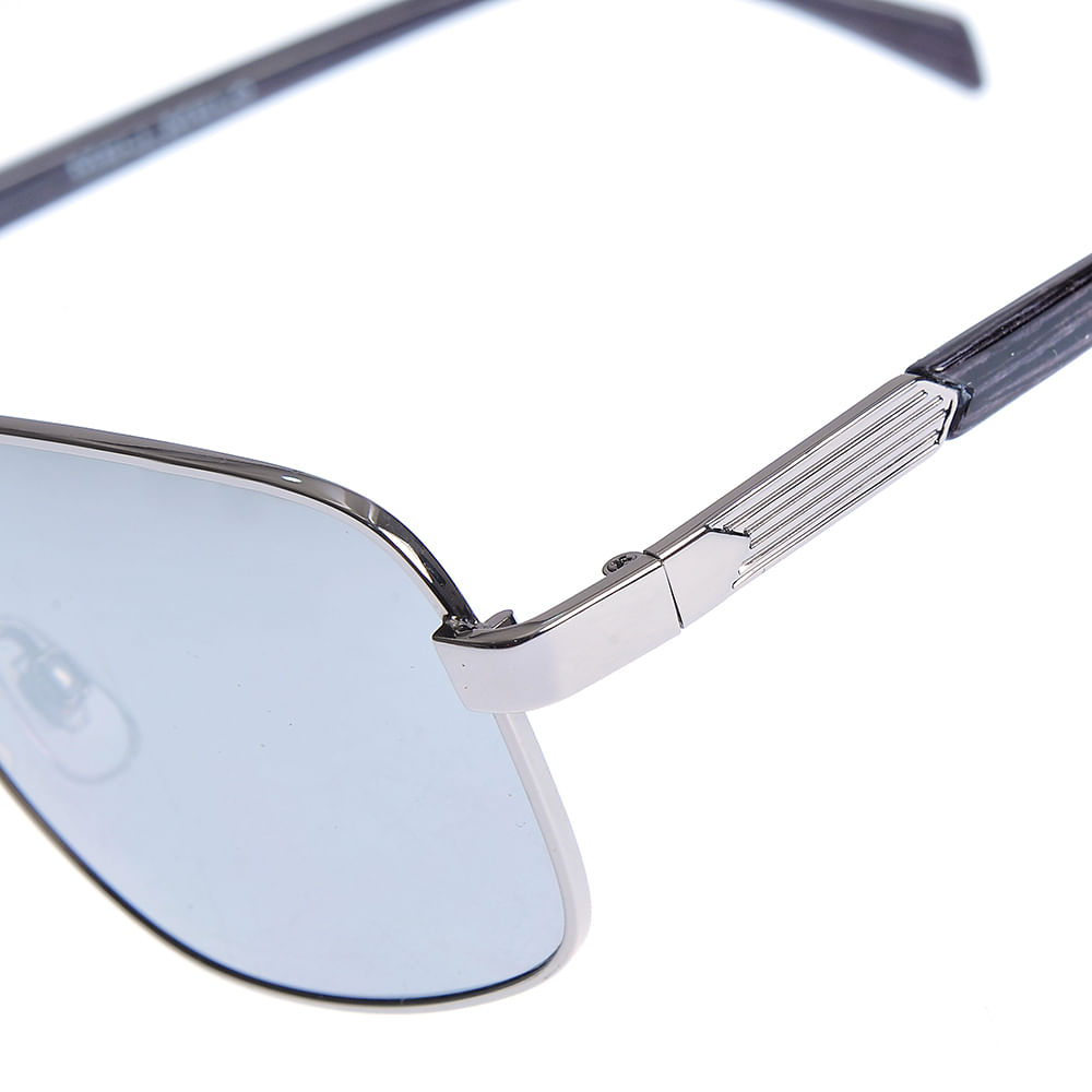 Ochelari de soare argintii cu lentile  in degrade - 2 | YEO