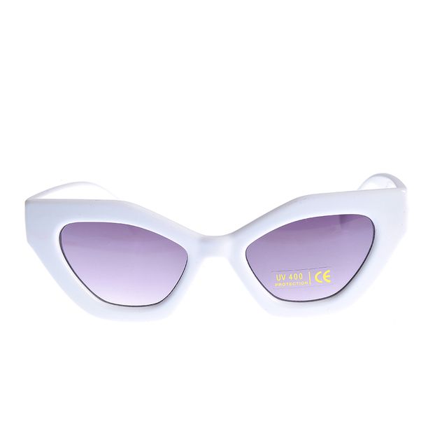 Ochelari de soare albi cu protectie UV 400
