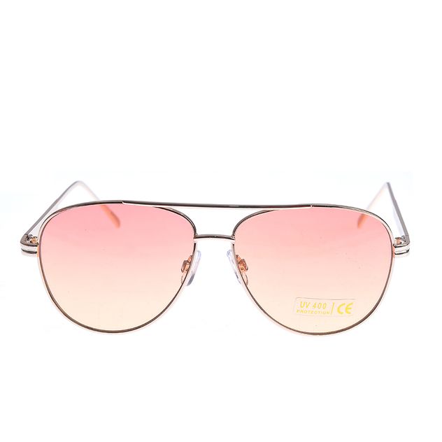 Ochelari de soare cu lentile roz si protectie UV 400