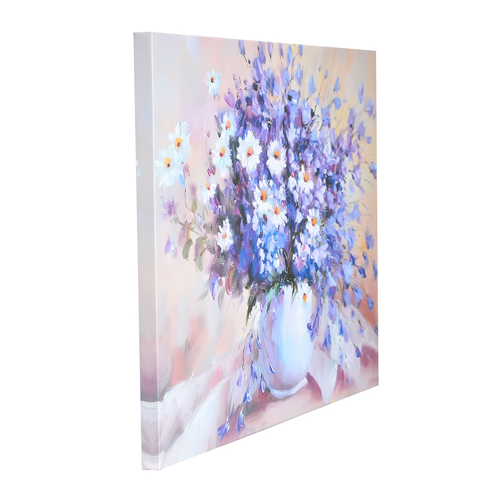 Tablou vaza cu flori mov 70 cm - 2 | YEO