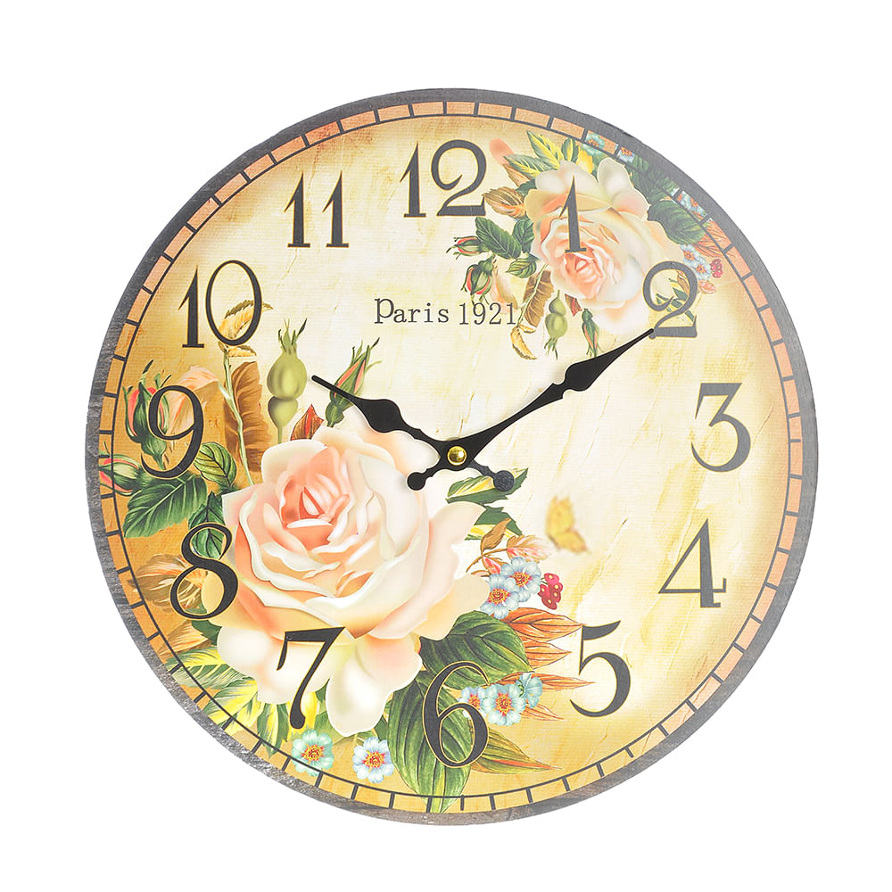 Ceas perete cu flori 30 cm