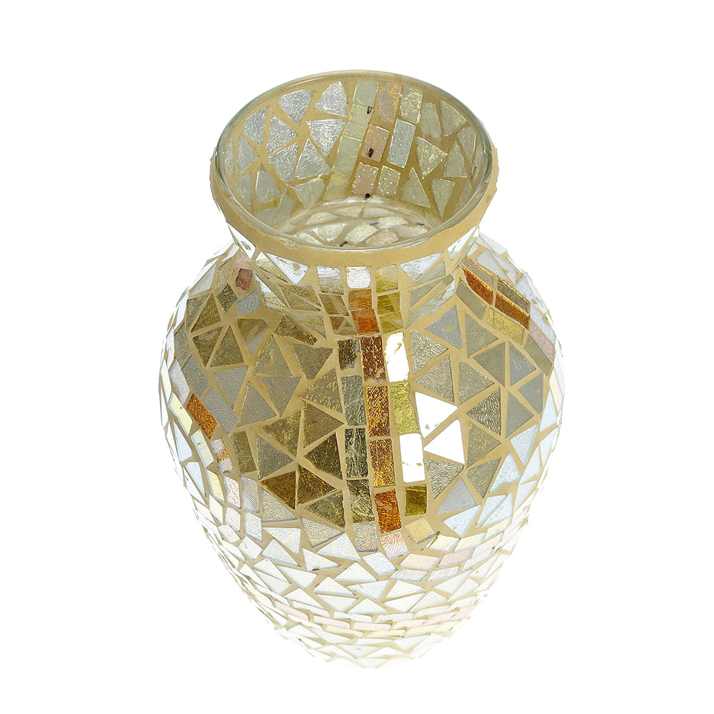 Vaza mozaic aurie 26 cm - 1 | YEO